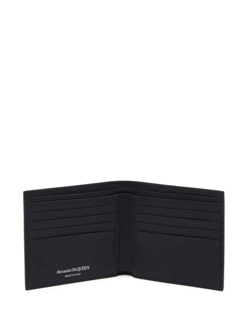 Graffiti leather bi-fold wallet Alexander McQueen | 6021371AAQ41000